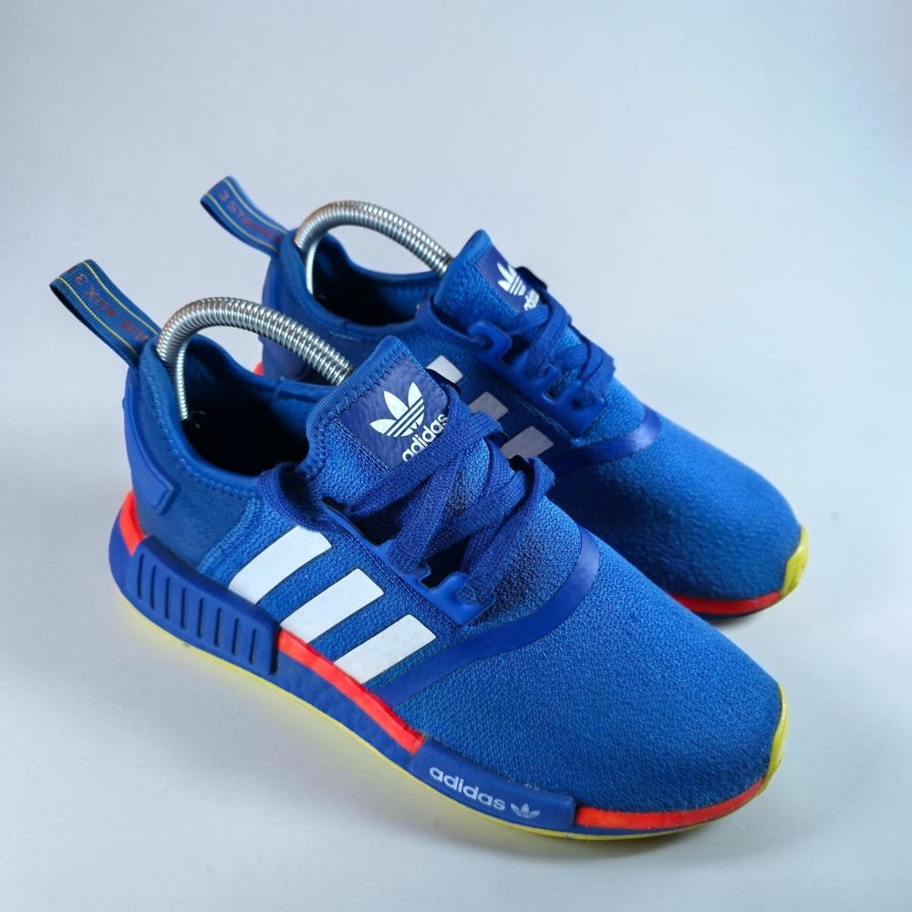 Adidas Boys NMD_R1 Royal Blue Athletic Shoes Mens 6.5 ( Knicks / Goku Colorway )